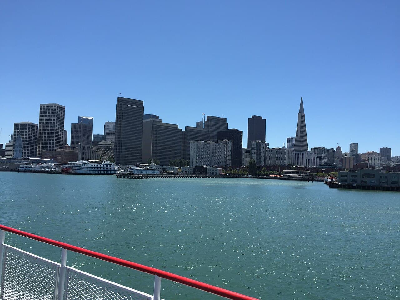 San Francisco waterfront skyline, photographed in 2015