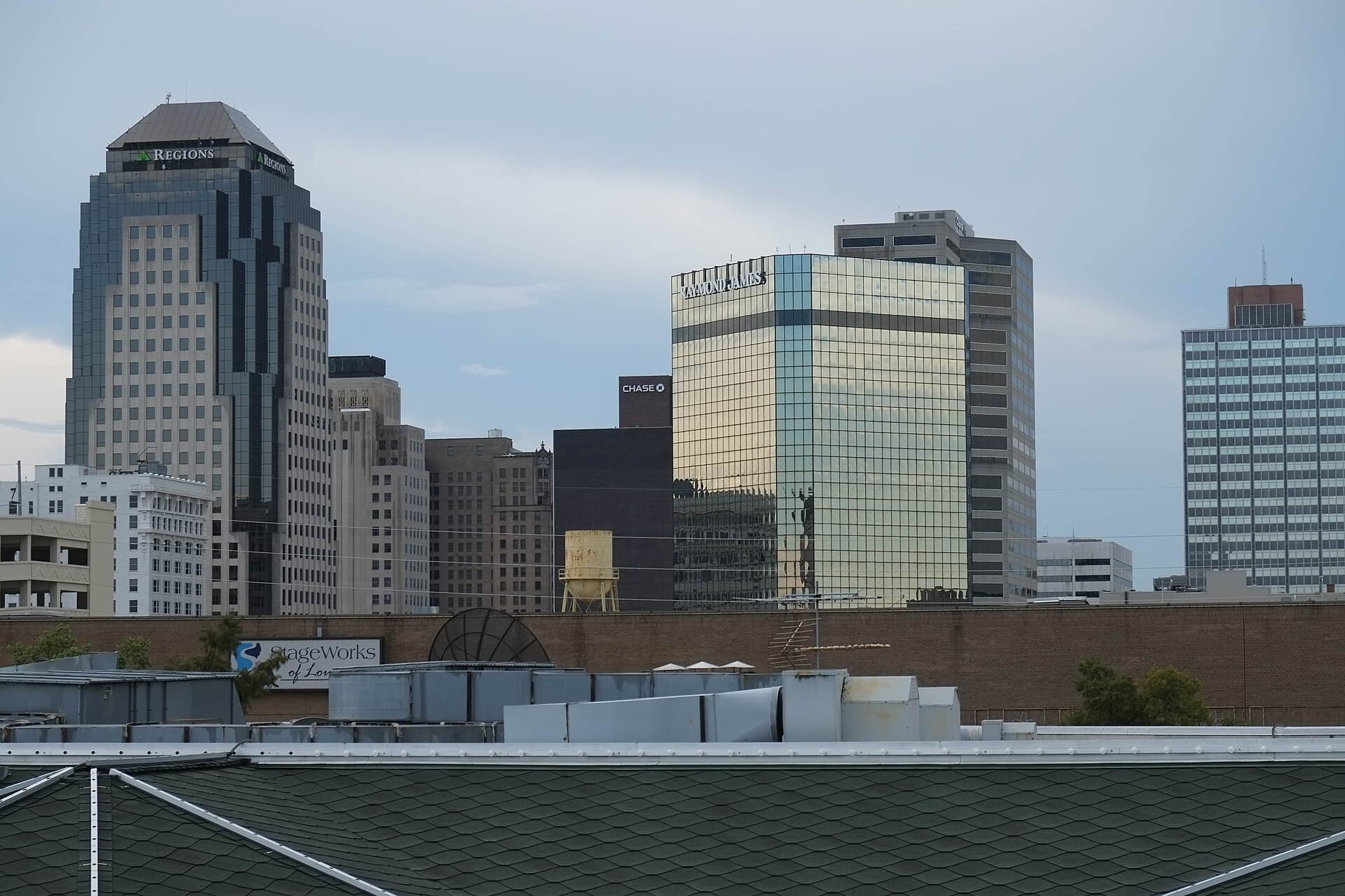 Downtown Shreveport skyline in northwest Louisiana